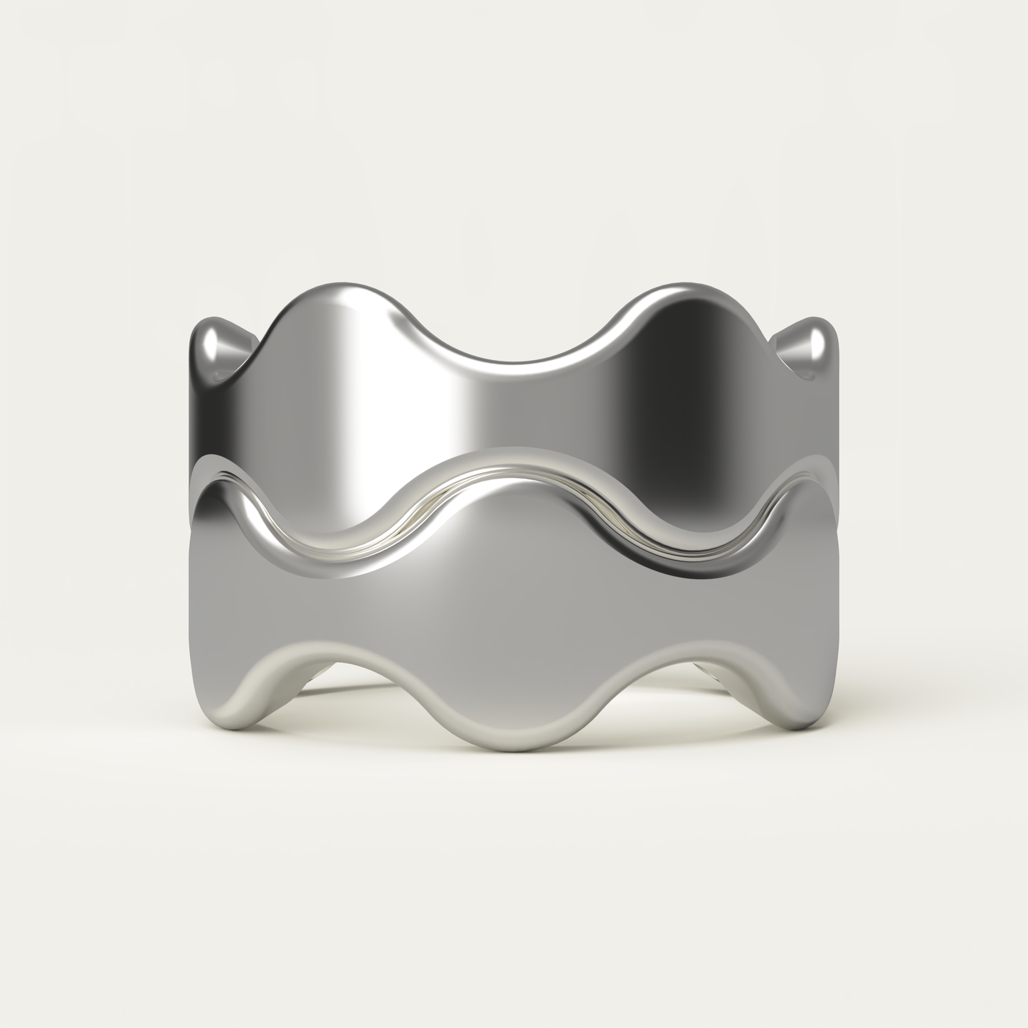 Wave Ring - 92.5 Sterling Silver