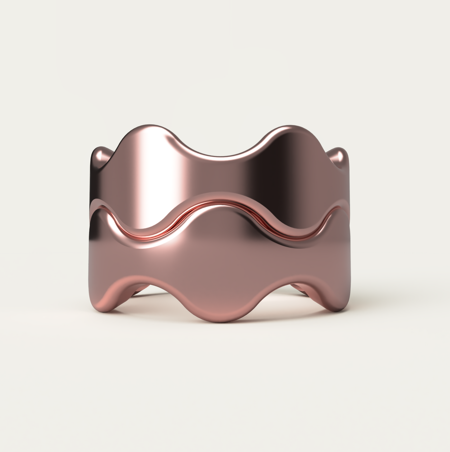 Wave Ring - 14K Rose Gold