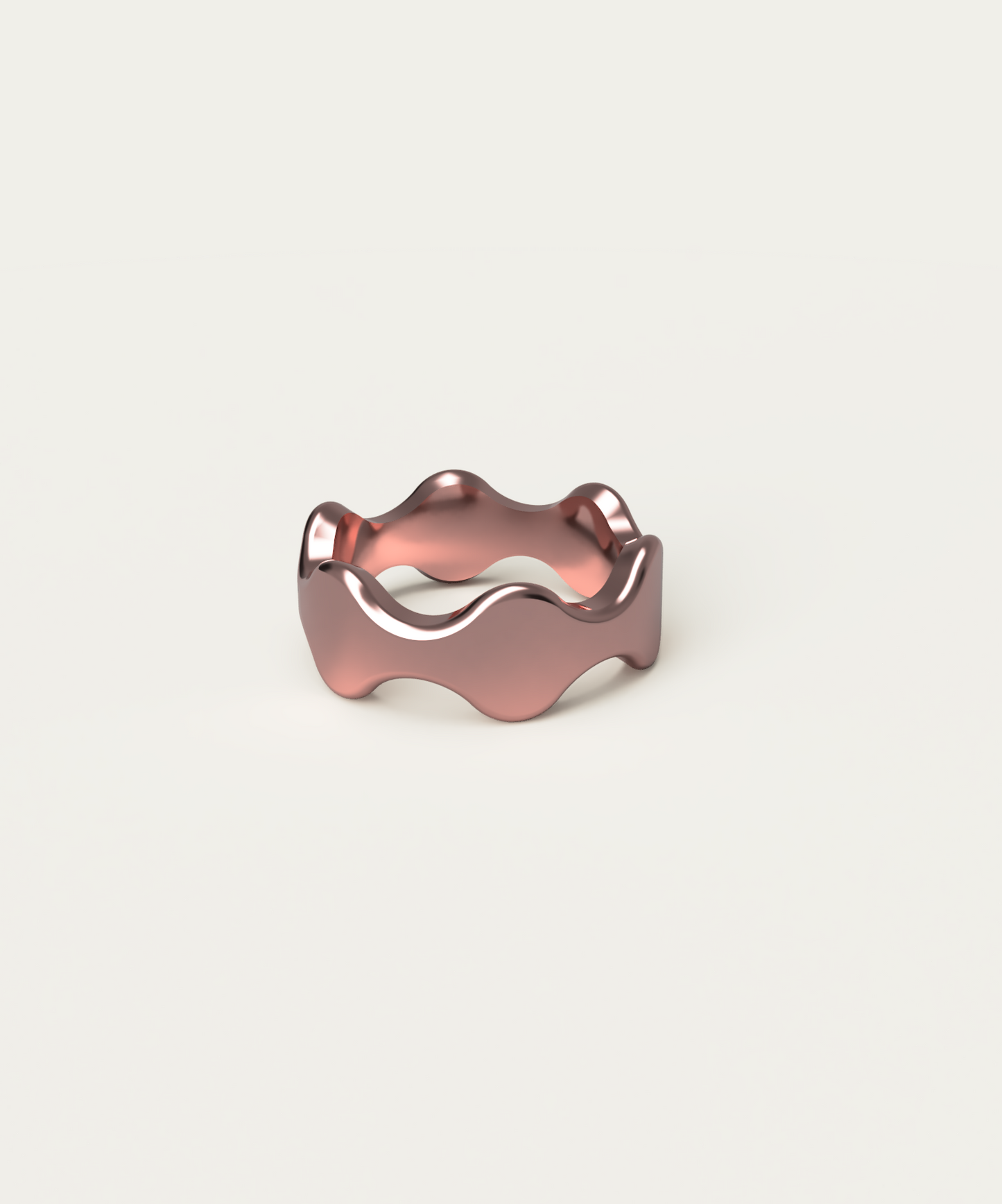 Wave Ring - 14K Rose Gold